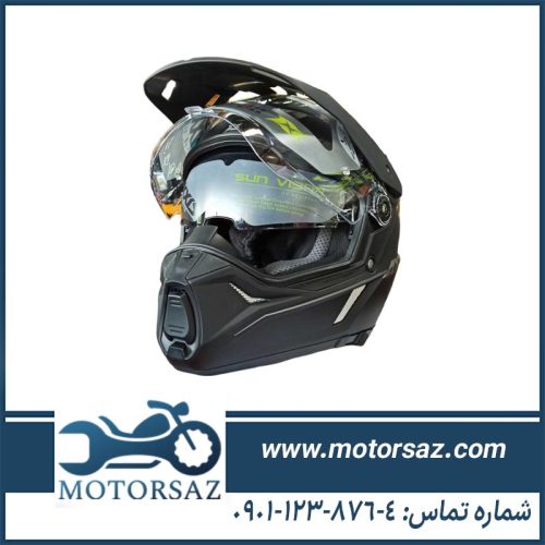 کلاه کاسکت اندرو و ادونچر AXXIS مدل mBLK
