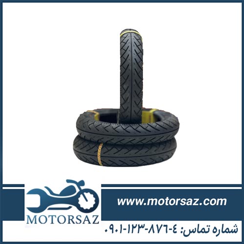 لاستیک موتورسیکلت دانلوپ هند سایز ۱۲-۹۰/۹۰