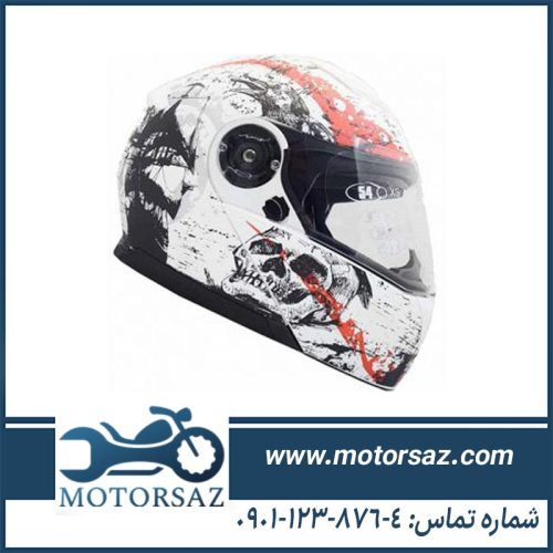 کلاه کاسکت راپیدو مدل BONE-WHTMT