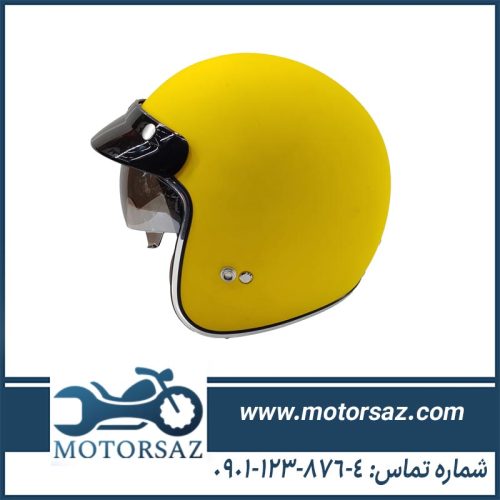 کلاه کاسکت وسپایی راپیدو مدل 859 STARRD زرد مات
