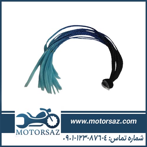 مو کلاه کاسکت بافت آفریقایی رنگ آبی مشکی