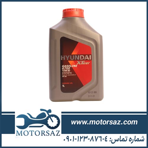 روغن موتور هیوندای اکستیر hyundai xteer 10w-30 sn حجم 1 لیتر