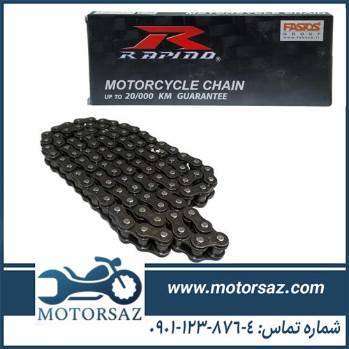 زنجیر موتور سیکلت هوندا سایز 428H-102L برند راپیدو RAPIDO